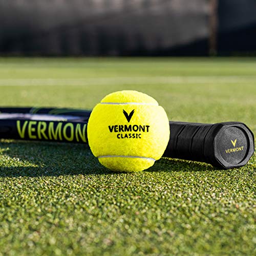 Vermont Classic Tour Tennis Balls - ITF Approved Woven Cloth Tennis Ball (1 Tube / 4 Balls)