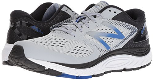 New Balance Men's 840 V4 Running Shoe, Silver Mink/Team Blue, 9.5 UK