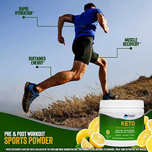 Trace Minerals Keto Electrolyte Powder Lemon Lime 330g