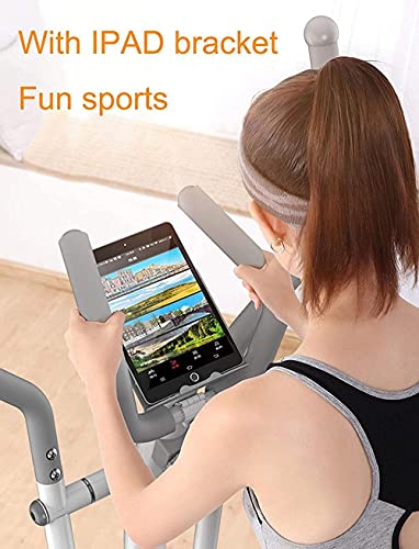 Samnuerly Elliptical machine Magnetic Control Fitness Elliptical Cross Trainer 3 in 1 Elliptical Machine Exercise Bikes Space Walker Machine with Seat Gym Equipment