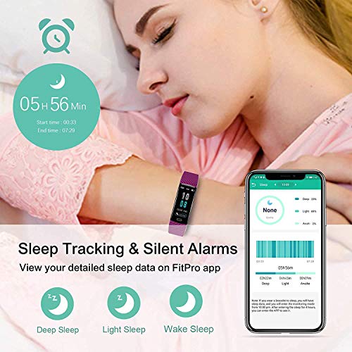 ASWEE Fitness Trackers - Activity Tracker Watch with Heart Rate Blood Pressure Monitor, Waterproof Watch with Sleep Monitor, Calorie Step Counter Watch for Women Men Compatible Android iPhone