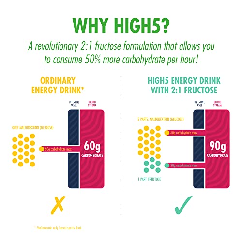 HIGH5 Energy Hydration Drink Refreshing Mix of Carbohydrates and Electrolytes (Citrus, 1kg)