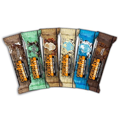 Grenade Carb Killa High Protein and Low Carb Bar, Variety Pack - 6 x 60 g