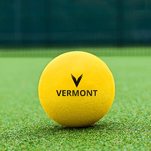 Vermont Cut Foam Mini Red Tennis Balls [Stage 3] | IT Approved – All Surface Compatibility (80mm - Pack of 3)