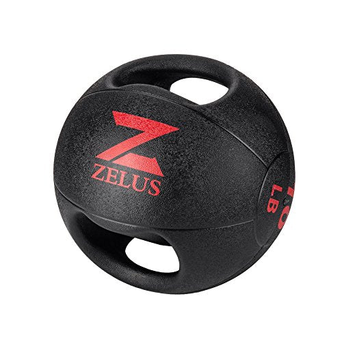 ZELUS Dual Grips Weight Medicine Balls Exercise Fitness Ball (10)