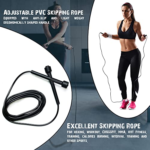 Muza Skipping rope adult for Home Exercise & Body Fitness men, women and kids | speed jumping rope with non slip handle | Adjustable skipping rope for Fitness, Fat Burning , Boxing, Crossfit and MMA