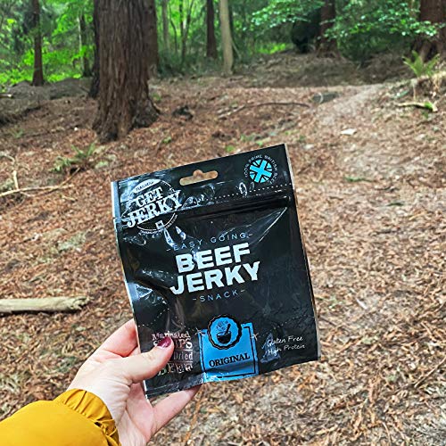 Get Jerky - Original Welsh Beef Jerky Box - High Protein & Gluten Free Snack - 12x40g