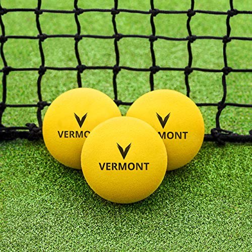 Vermont Cut Foam Mini Red Tennis Balls [Stage 3] | IT Approved – All Surface Compatibility (80mm - Pack of 3)